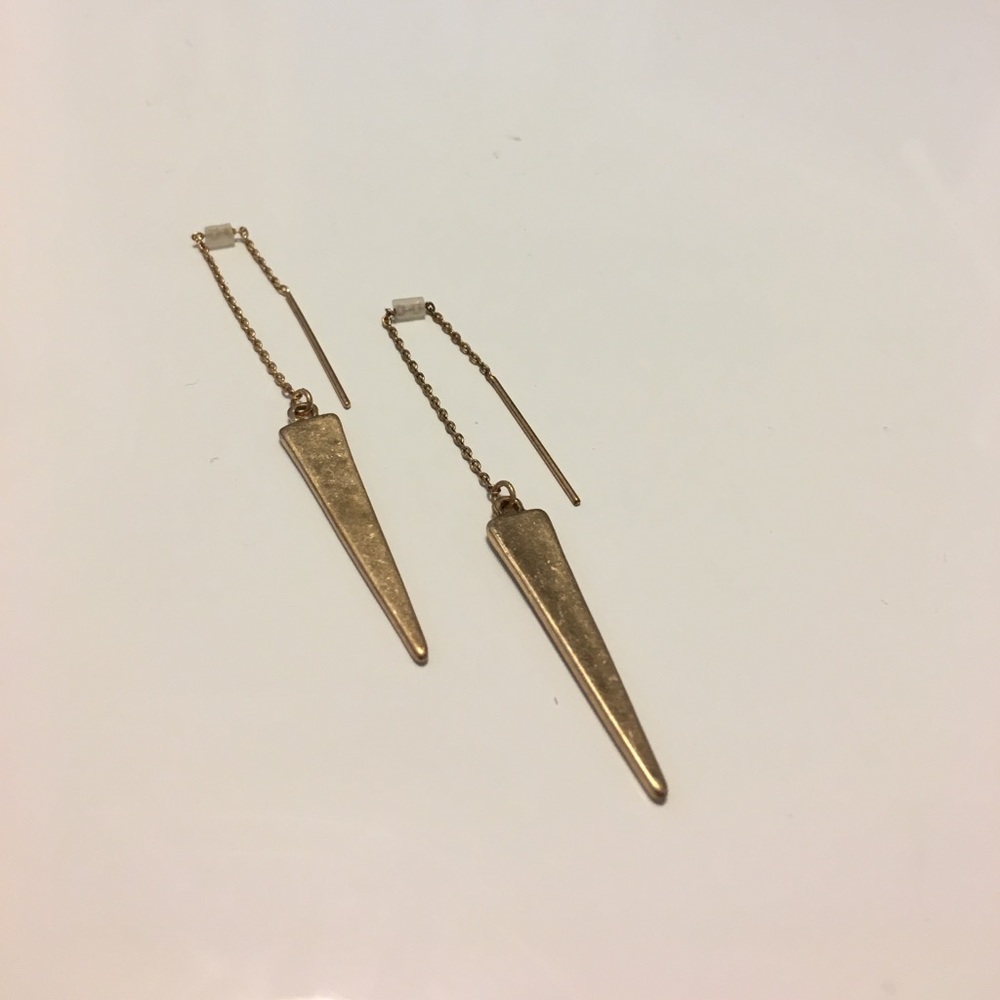 Gold Threader Dangle Earrings